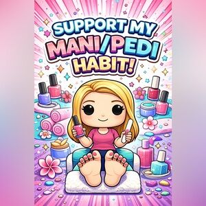 Support my mani/pedi habit!  We all want to feel pretty it’s just so expensive!